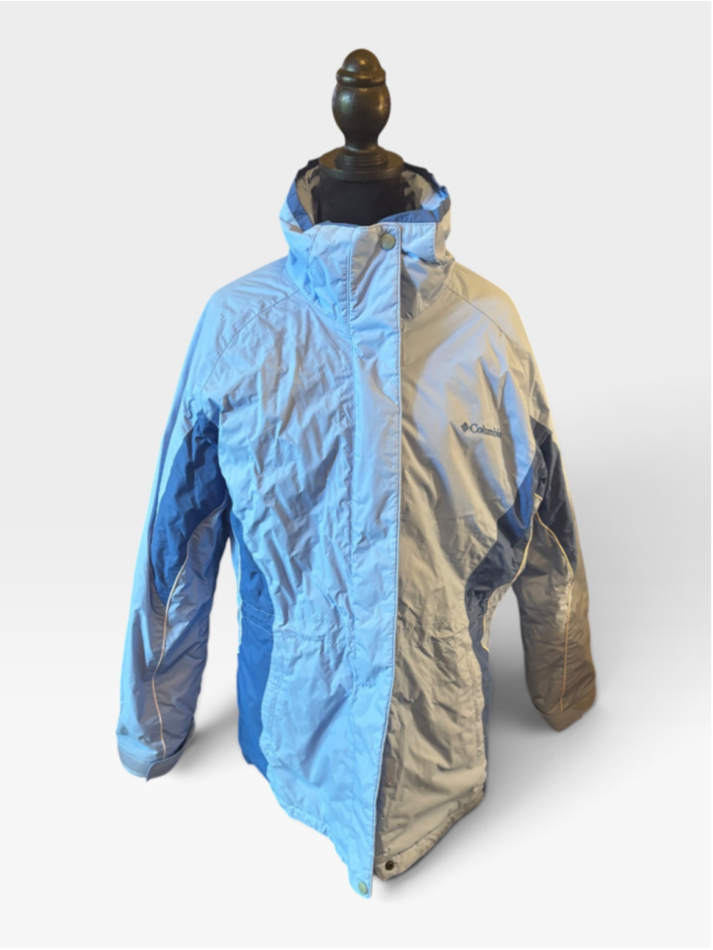 Columbia Waterproof & Breathable Fabric Light Blue Jacket - Size M
